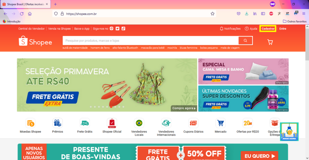   Como comprar na Shopee