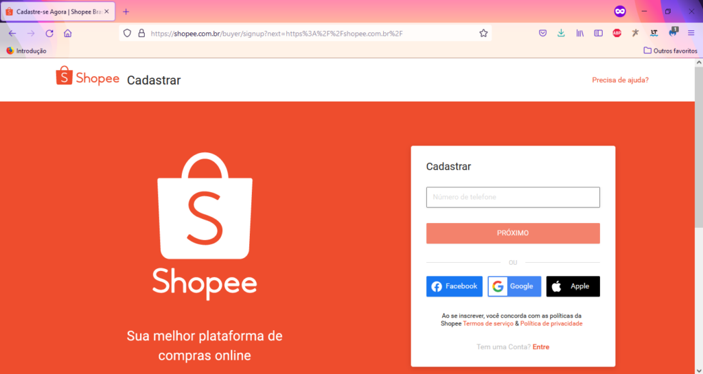   Como comprar na Shopee