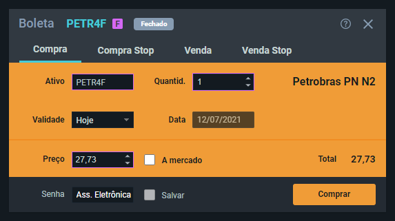 como comprar ações da Petrobras