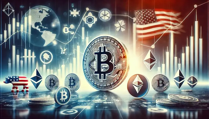 Bitcoin BTC Cripto Bandeira Estados Unidos EUA USA